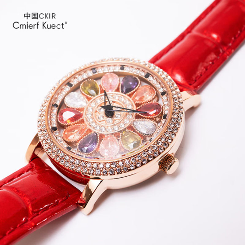 Cmierf Kuect (中国CKIR)时来运转七彩宝石手表CKIR-6813L高清大图