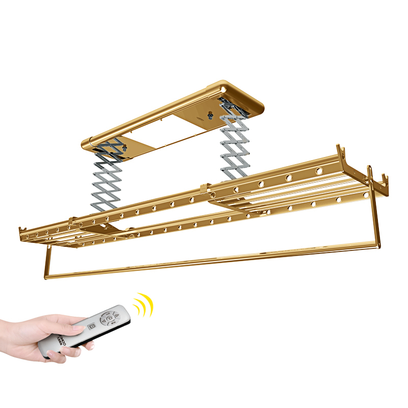 九牧卫浴官方旗舰智能遥控电动晾衣架升收缩降晒衣杆升降三杆式