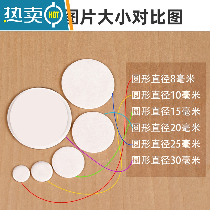 敬平无痕双面胶点胶粒圆形双面胶贴片亚克力高粘性生日气球婚房摆件强力固定粘胶不伤墙纳米透明无痕胶贴片 直径1.5双面贴物器高清大图