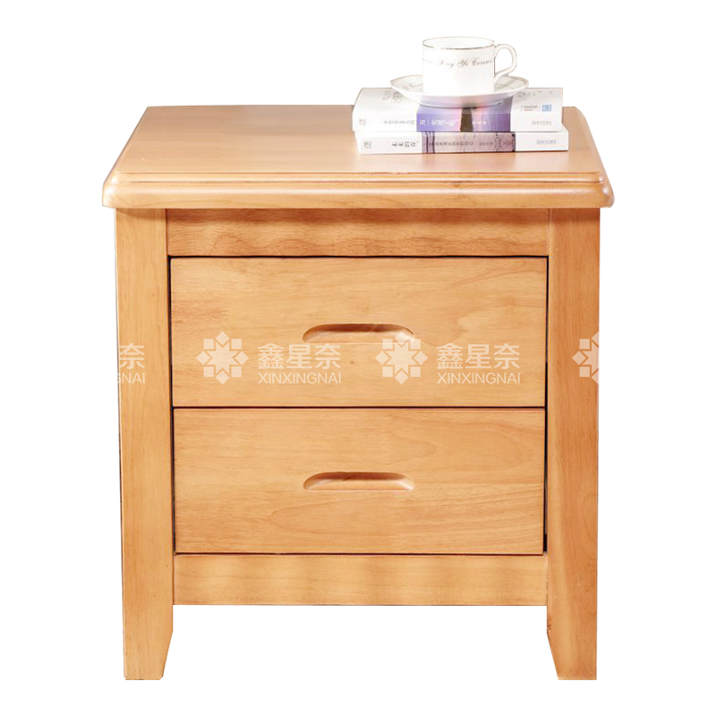鑫星奈XXN4030707 床头柜原木色床边收纳储物柜