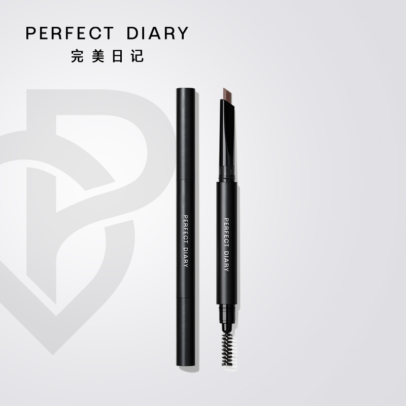 完美日记(PERFECT DIARY) 双头六角眉笔 01#自然灰高清大图