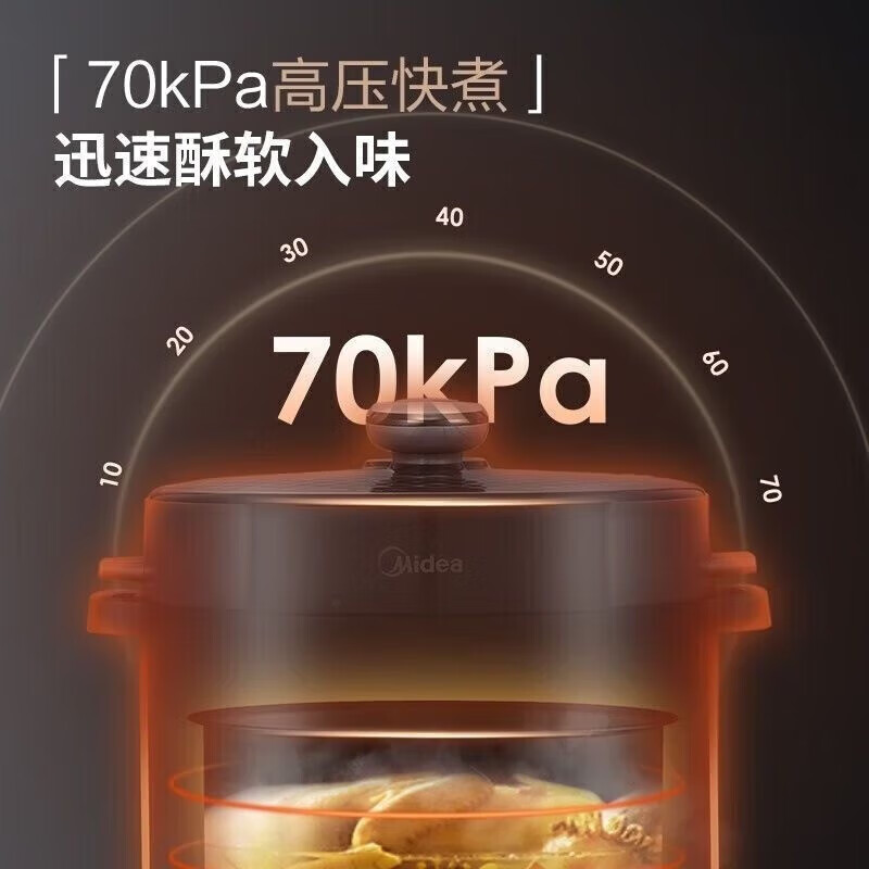 美的(Midea)电压力锅MY-50X3-301高清大图