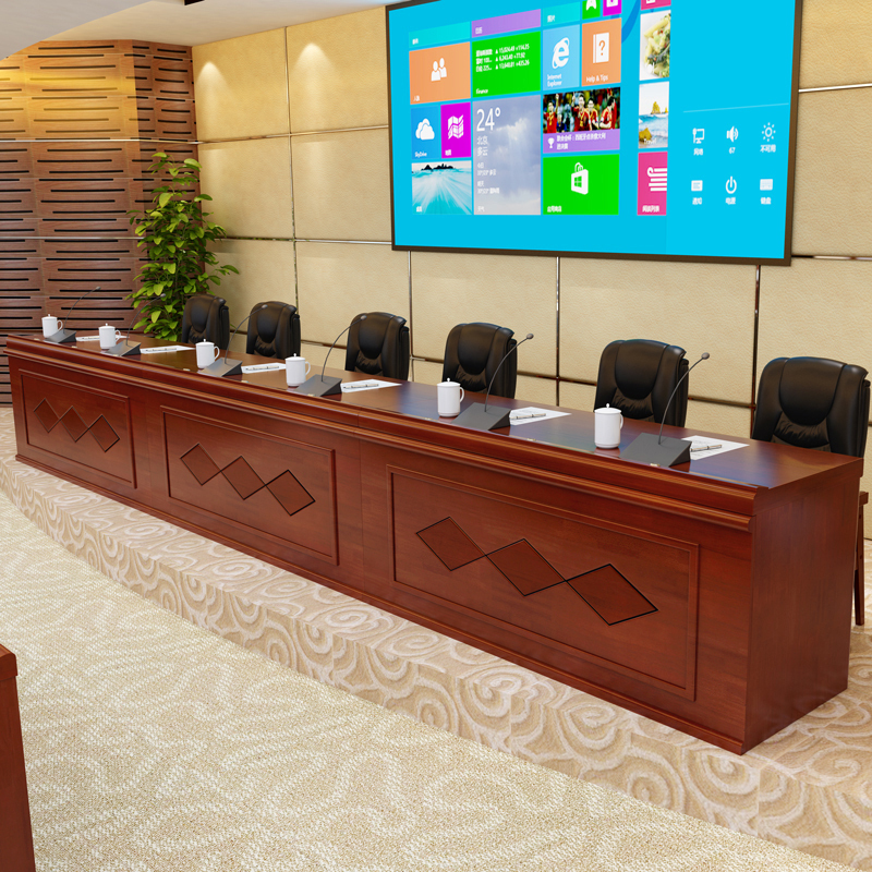 主xi台会议桌长条形演讲台主持台大型主持人演讲办公家具主讲台迎宾台