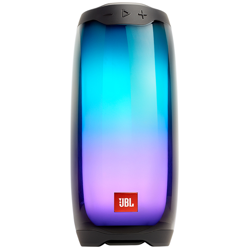 JBL PULSE4 音乐脉动四代 炫彩无线蓝牙音箱 户外便携低音炮音响 防水音箱 脉动3新款升级款 黑色