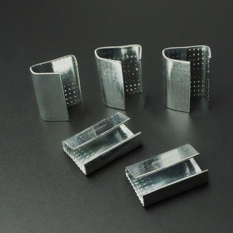 5斤装 1608pet塑钢带打包扣打包带扣加厚铁皮扣打包卡扣手动打包卡