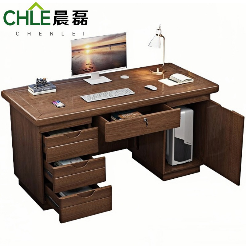 晨磊 单人办公桌 1.4m 张高清大图