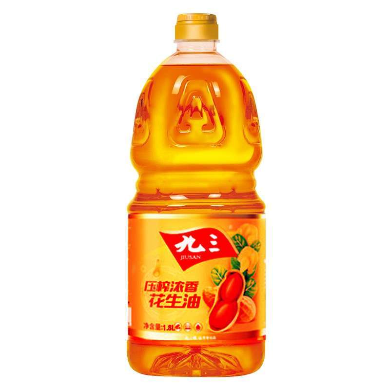 九三食用油 压榨一级花生油 1.8L 新老包装随机发货