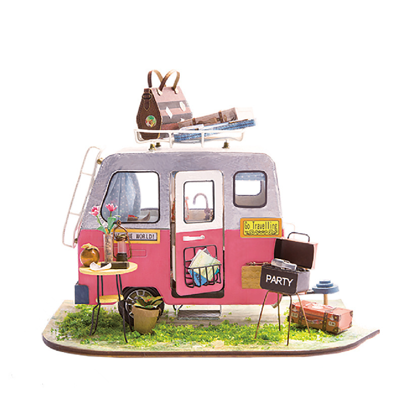 若态若来diy迷你小屋 手工制作拼装小房子模型玩具创意儿童拼插拼图男生女生生日礼物 DGM04可爱出逃