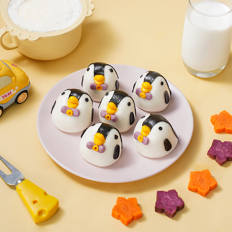 生鲜>速食饮品>面点>大希地(hitomorrow)>大希地卡通企鹅包240g*3儿童