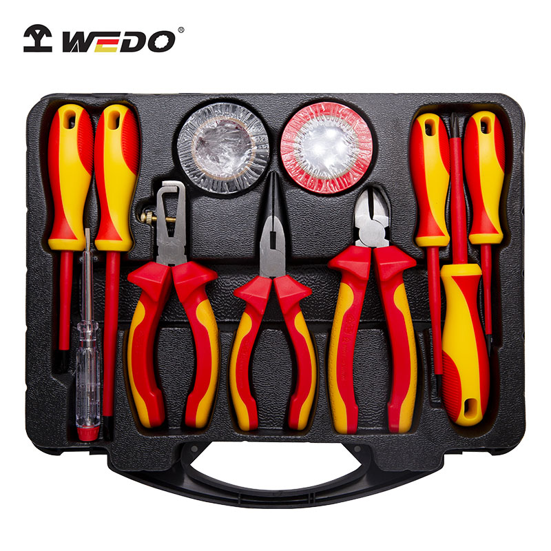 维度(WEDO)IN544E-11 VDE绝缘钳子螺丝刀工具组套 11件套 绝缘耐压1000V高清大图