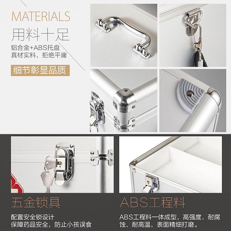 家用药箱家庭药品应急救助收纳便携出诊大容量带药全套小药盒 14寸经典款+便携式急救包
