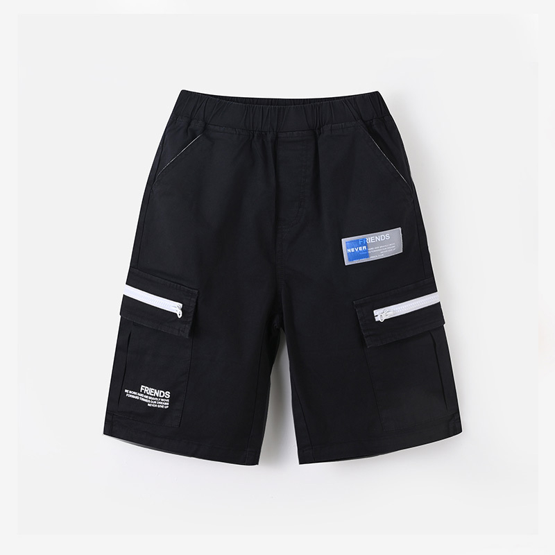 [1件3折]铅笔俱乐部童装2025夏装新款男童短裤儿童裤子中大童六分休闲中裤