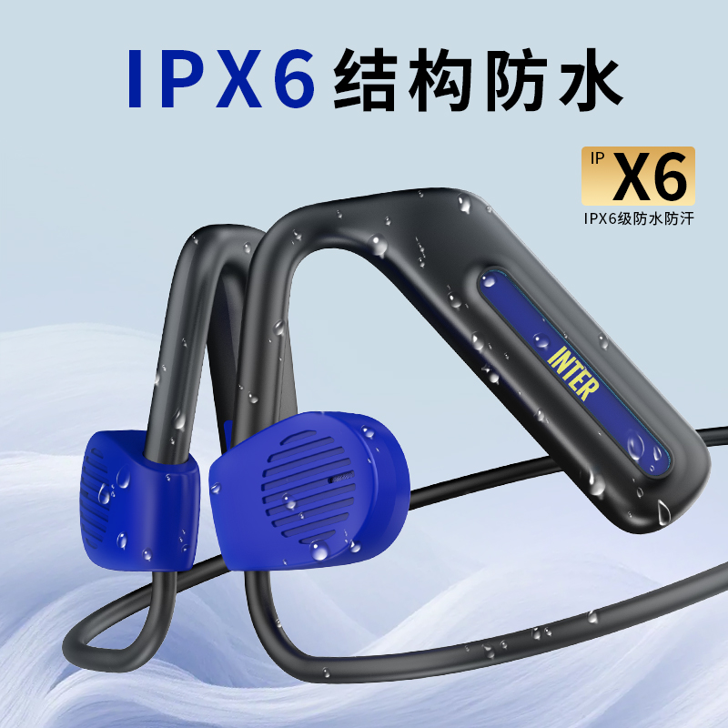 FCIM国际米兰骨传导蓝牙开放式耳机 国米黑Open x3高清大图