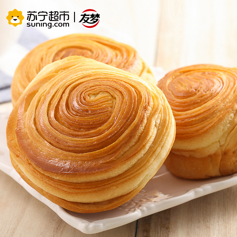 友梦 糕点 手撕面包1000g(糕点礼盒)