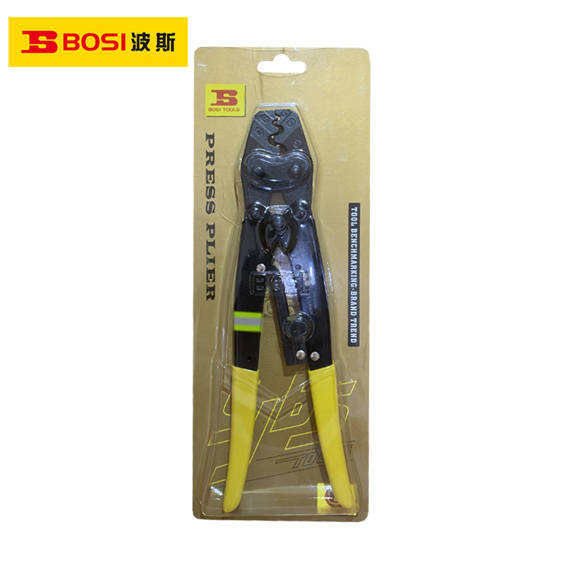 波斯(BOSI) 荧光系列棘轮式端子压接钳 1.25-16mm² 把高清大图