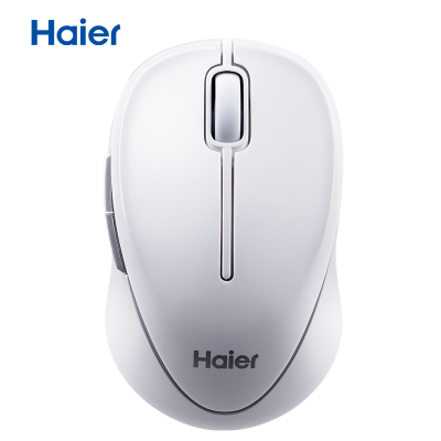 海尔(Haier)无线鼠标-白色 无线USB台式机笔记本电脑家用游戏商务办公光电鼠标