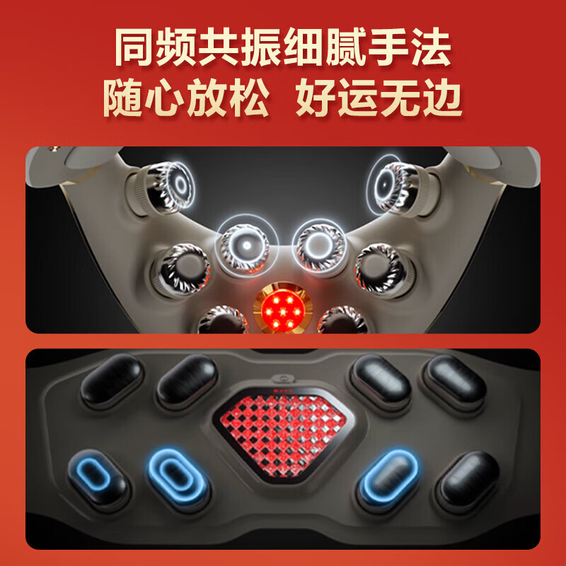 艾诗凯奇SKG智能肩颈按摩器3D立体揉捏舒缓颈椎疲劳设计轻便携带SKG 颈椎按摩器 可折叠护颈仪热敷脉冲腰部按摩金腰带护高清大图