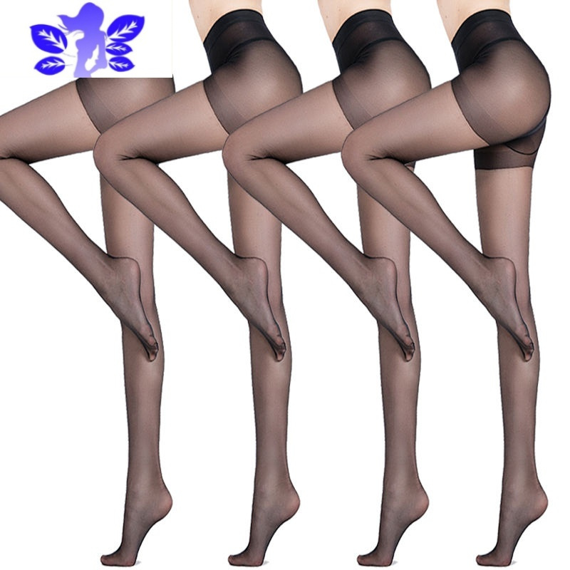 Ideamini黑丝袜女士春秋肉色连裤袜鱼嘴露趾脚趾春夏季薄款长筒