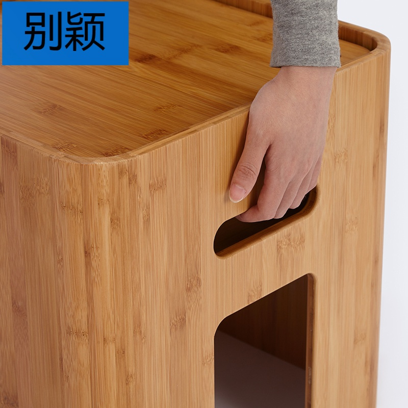 别颖橙舍 创意家具楠竹日式榻榻米小茶几多功能收纳储物凳收纳茶几凳