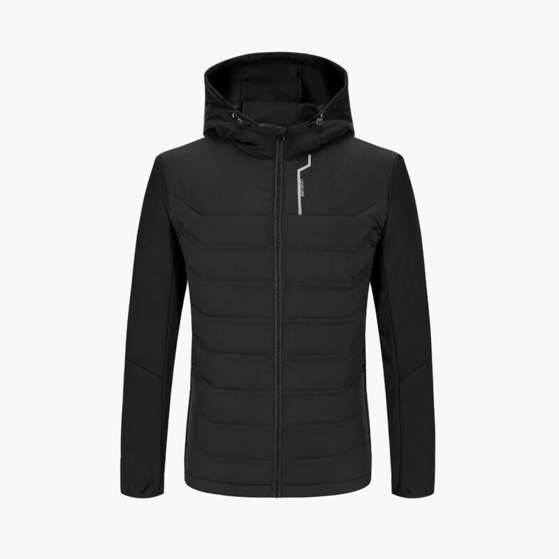 奥莱特卖hla海澜之家连帽羽绒服休闲运动外套男