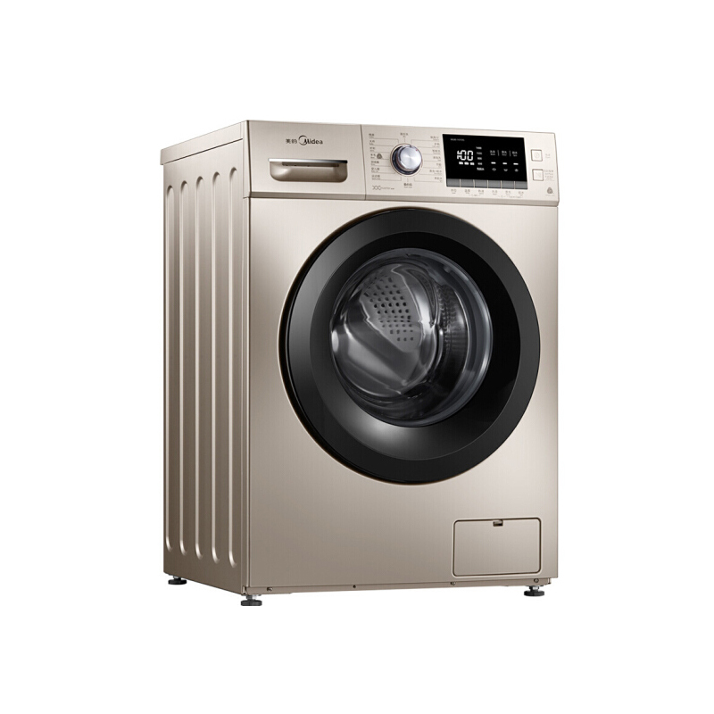 美的(Midea)10公斤大容量上排水变频滚筒洗衣机 MG100-1431DG 金色