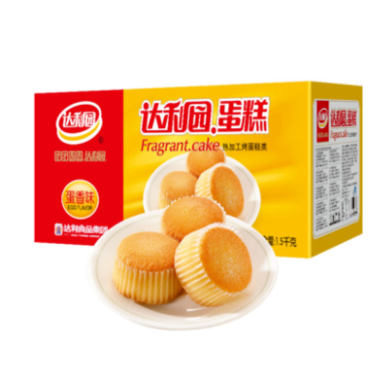 达利园 蛋香味蛋糕1500g/箱