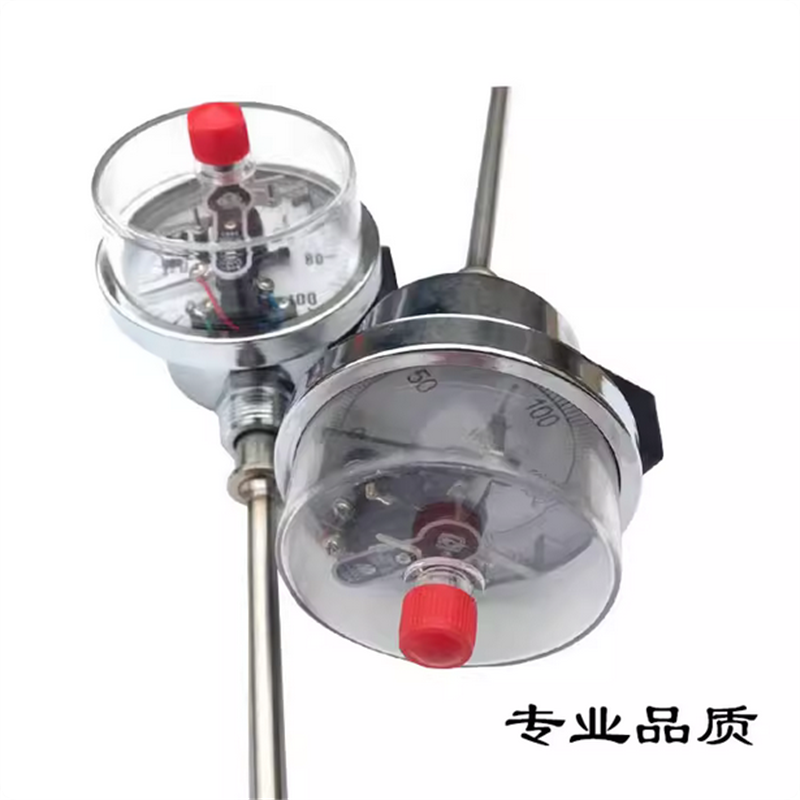 上 海 金 龙 WSSX-411电接点双金属工业温度计锅炉管道 0-200℃,L=100mm高清大图