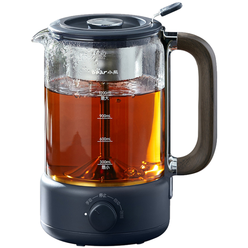 小熊煮茶器1.2L大容量煮茶烧水一体操作简单ZCQ-D12Z3