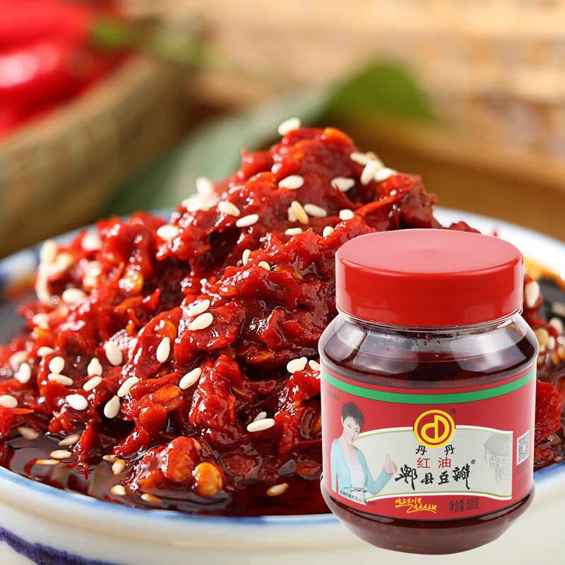 丹丹 酱料 红油郫县豆瓣酱500g 辣椒酱炒菜 川菜调料调味品 四川特产图片