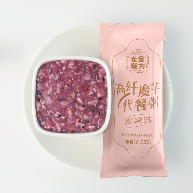 老金磨方 高纤魔芋代餐粥266g早餐懒人食品