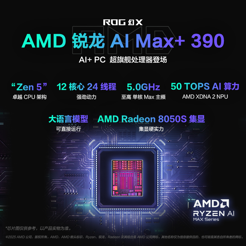 ROG幻X 2025 锐龙AI MAX 13.4英寸 触控二合一游戏本笔记本电脑(R AI MAX+ 390 32G 1T 2.5K 180Hz)