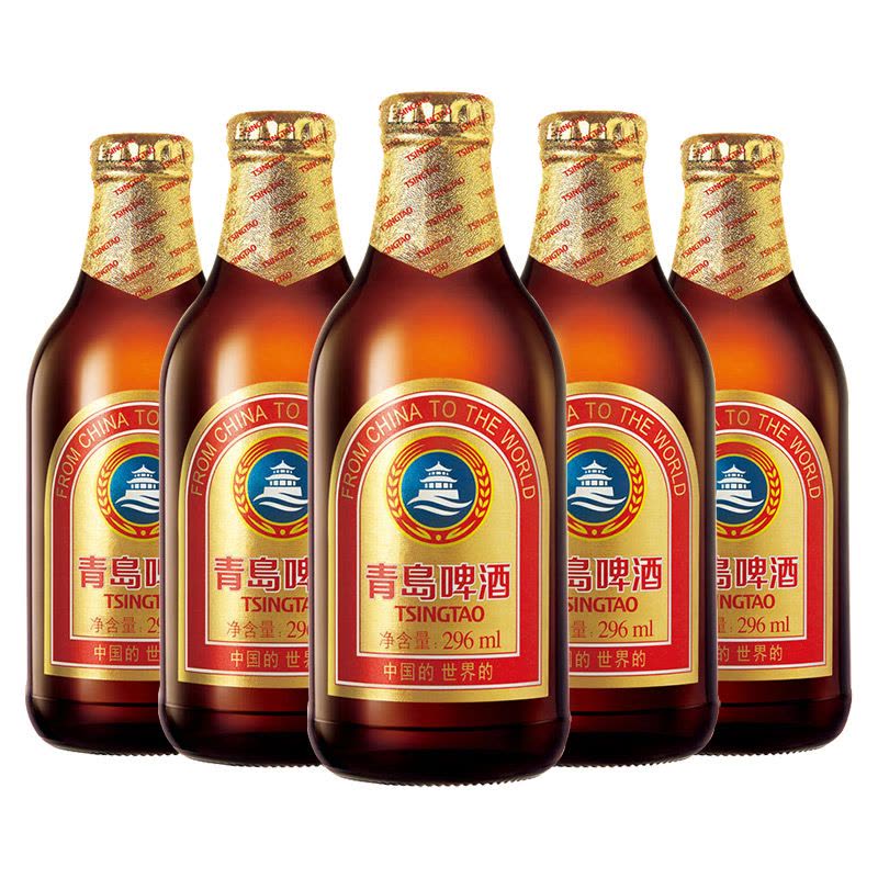 青岛啤酒(TSINGTAO)小棕金 11度 296ml*24瓶(ZB3)图片