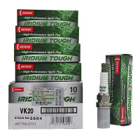 电装(DENSO)铱金火花塞VK20适配RAV4/捷达/奥迪A4/A6L/A4L/瑞虎/天语/帕杰罗/翼神(4支装)