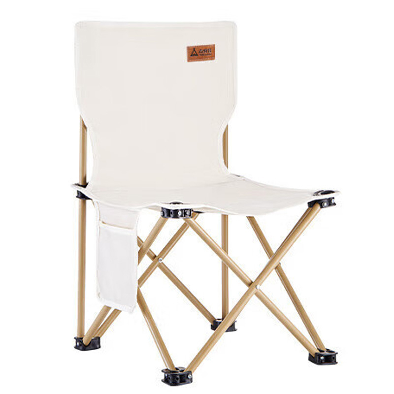 尚烤佳折叠椅大号侧兜收纳听澜系列白色SKJ-292(包装随机)