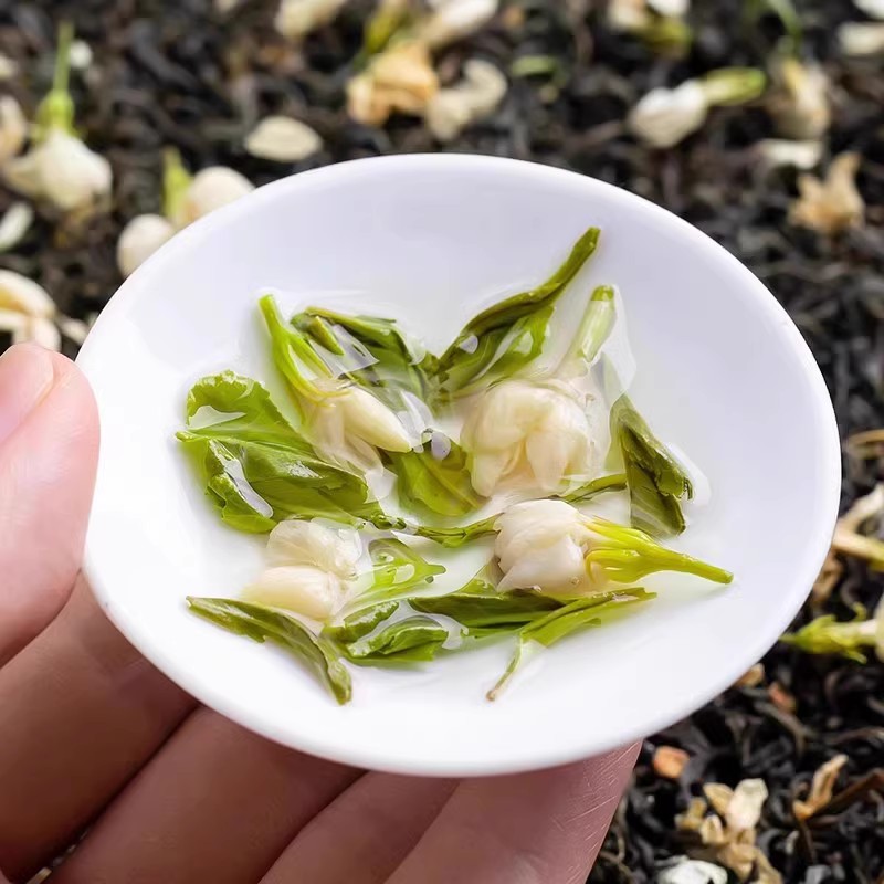 茉莉花茶2025新茶特级浓香型川派茉莉飘雪茶叶绿茶正品250g高清大图
