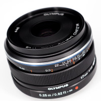奥林巴斯(OLYMPUS) 17mm f1.8大光圈 广角定焦 人文 风景 微单镜头 黑色奥林巴斯卡口 46mm
