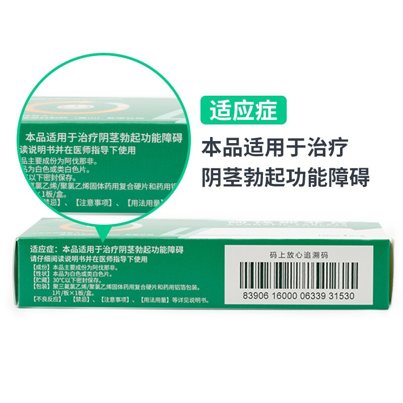 海驰 阿伐那非片 100mg*1片 国产阿伐那非官方旗舰店正品阿非那伐男人性药专科药品男科用药 片剂 1盒 保密发货