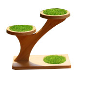 小清新田园风草坪底座大号支架(19.5x9.5x15cm 圆形9cm)