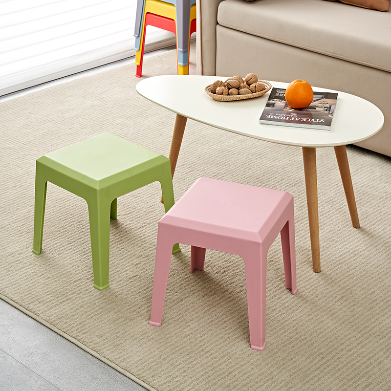 全友家居小凳子客厅马卡龙多色可选方板凳小矮凳高清大图