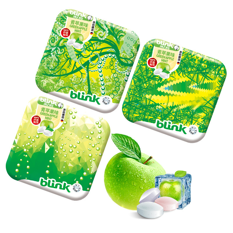 冰力克薄荷糖青苹果味15g3