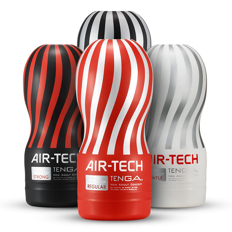 TENGA日本进口AIR-TECH反复使用型ATH-001R真空飞机杯红色标准型