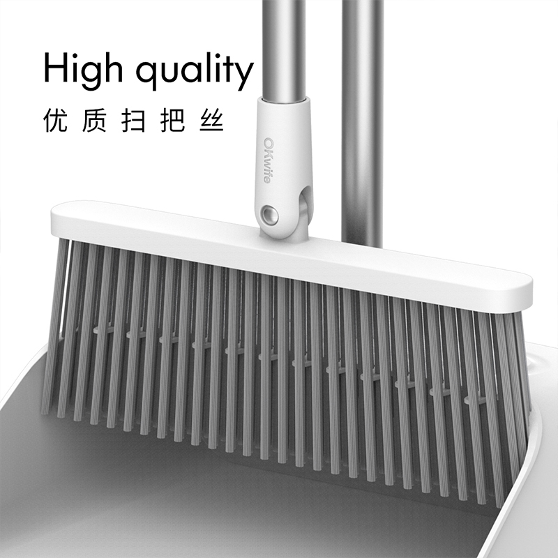 好媳妇 防风梳齿型扫把簸箕套装 家用扫地扫头发 扫帚畚箕组合两件套高清大图