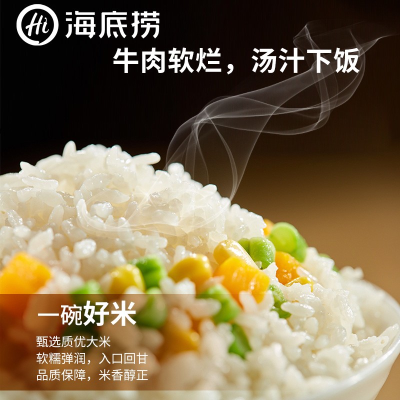 海底捞 红烧牛肉方便米饭272g 盒装 红烧牛肉味 自煮自热方便米饭高清大图