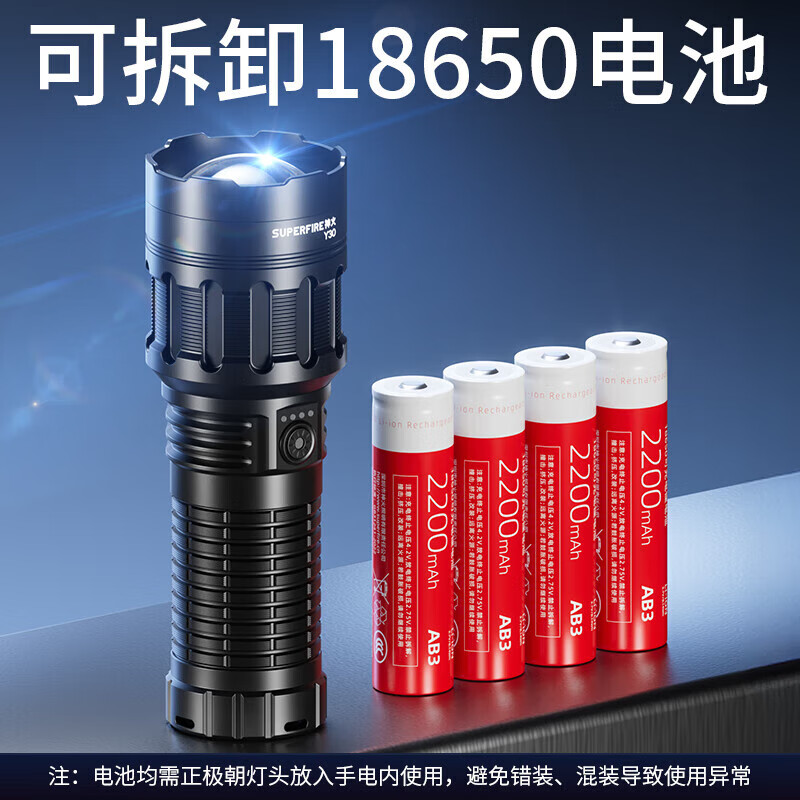 神火 Y30 伸缩调焦强光手电筒高清大图