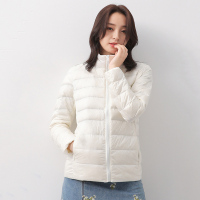 yaloo/雅鹿2018新款轻薄羽绒服女装短款修身立领羽绒轻型时尚显瘦外套