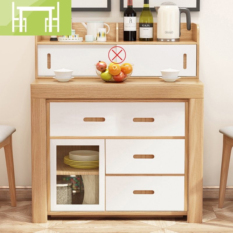 逸家伴侣隐形可折叠桌子小户型家用多功能省空间伸缩餐桌带餐边柜图片 高清实拍大图 苏宁易购