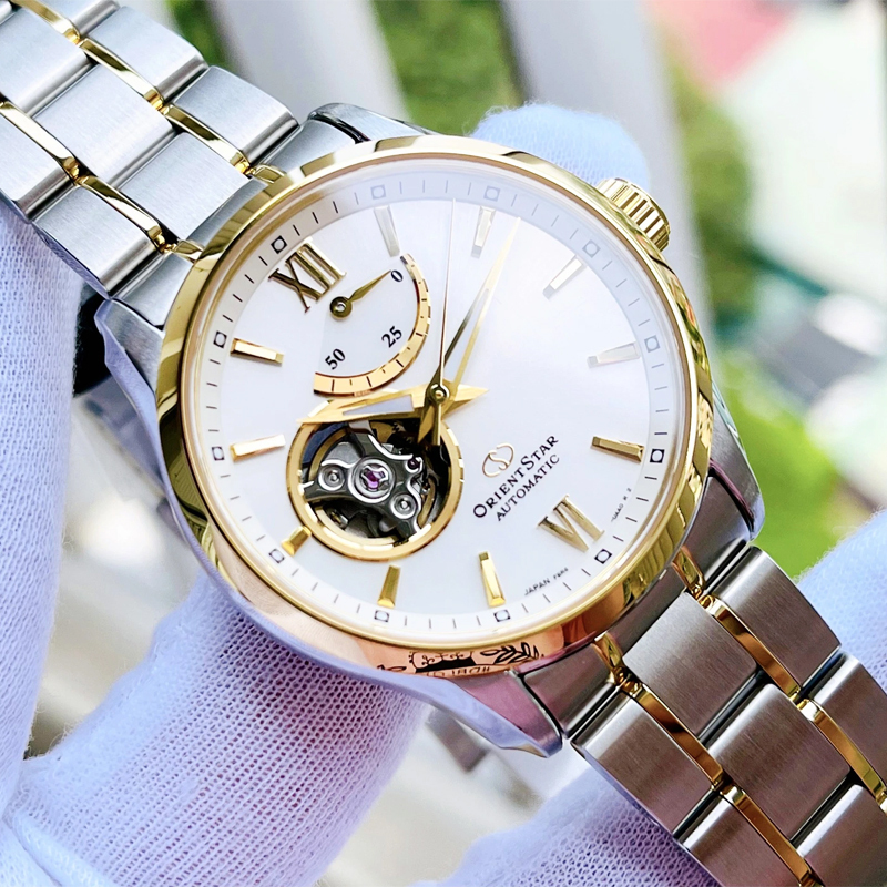 东方星orientstar男士机械表名仕系列透窗表盘商务时尚男士自动机械表