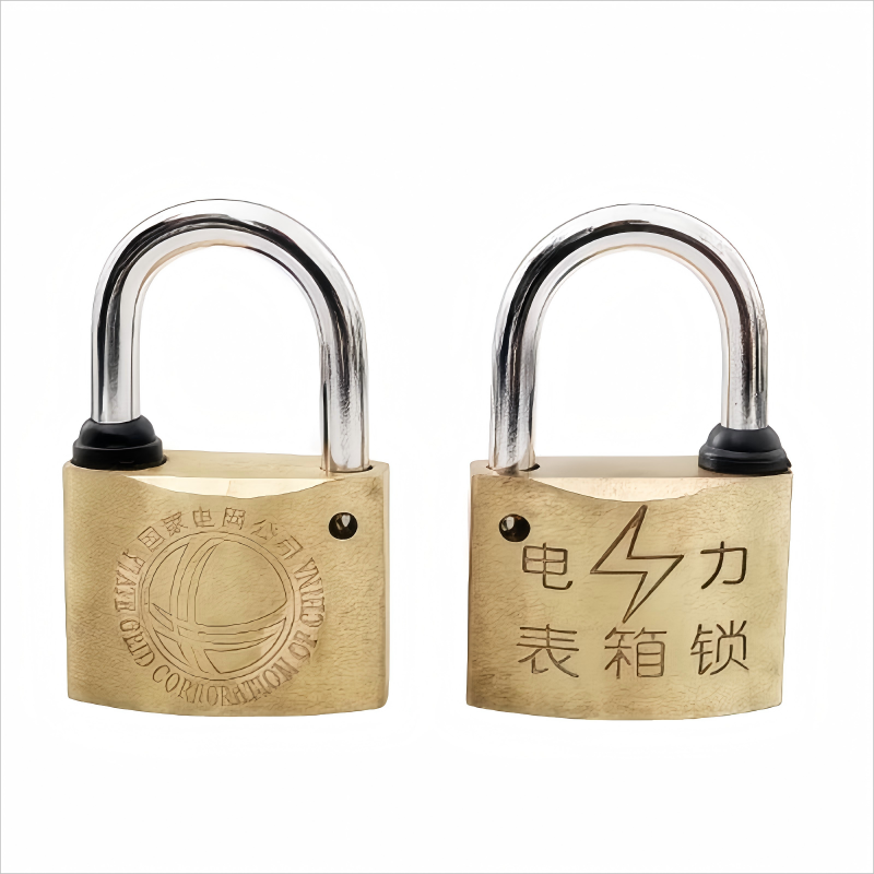圣一智控 SY30mm-22mm 镀锌锁梁梅花弧铜锁(计价单位:个)黄色