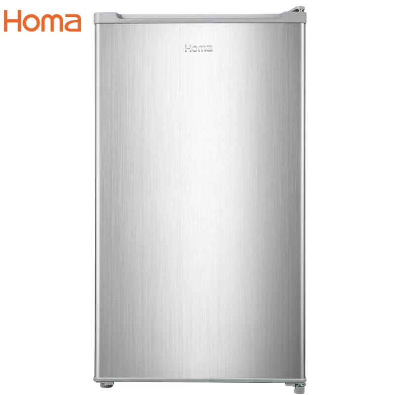 奥马(Homa)92升单门冰箱 小型迷你家用 宿舍租房办公室 省电节能静音 一级能耗冷藏电冰箱 BC-92银色高清大图
