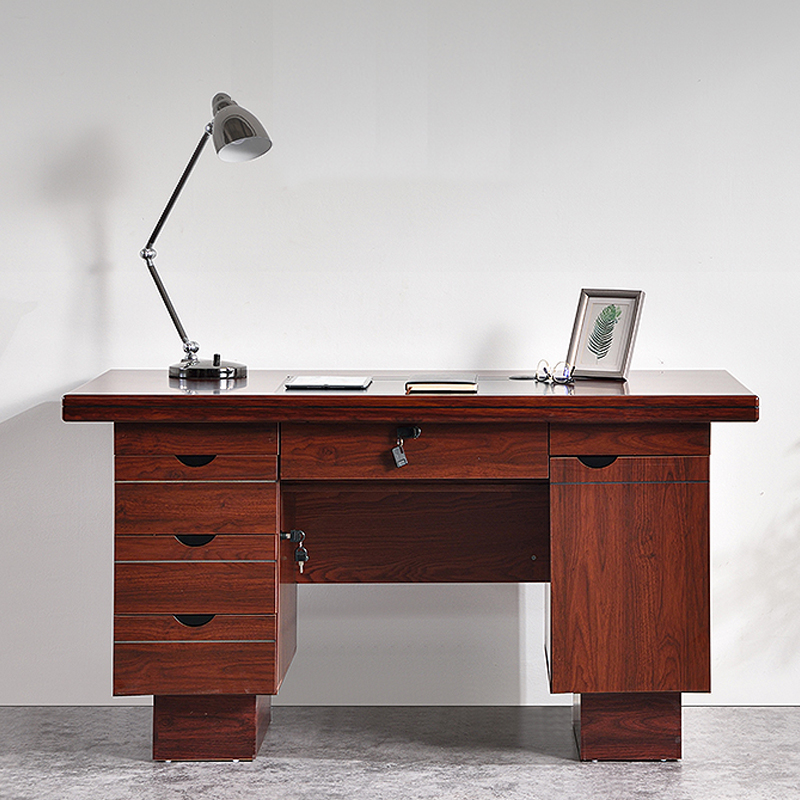 晋鑫辉 中式办公桌椅组合台式电脑桌现代简约油漆政企单人职员桌财务桌高清大图